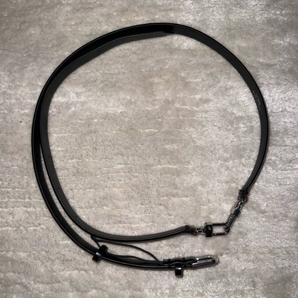 Toteme Skinny Leather Belt, Black - Picture 7 of 17